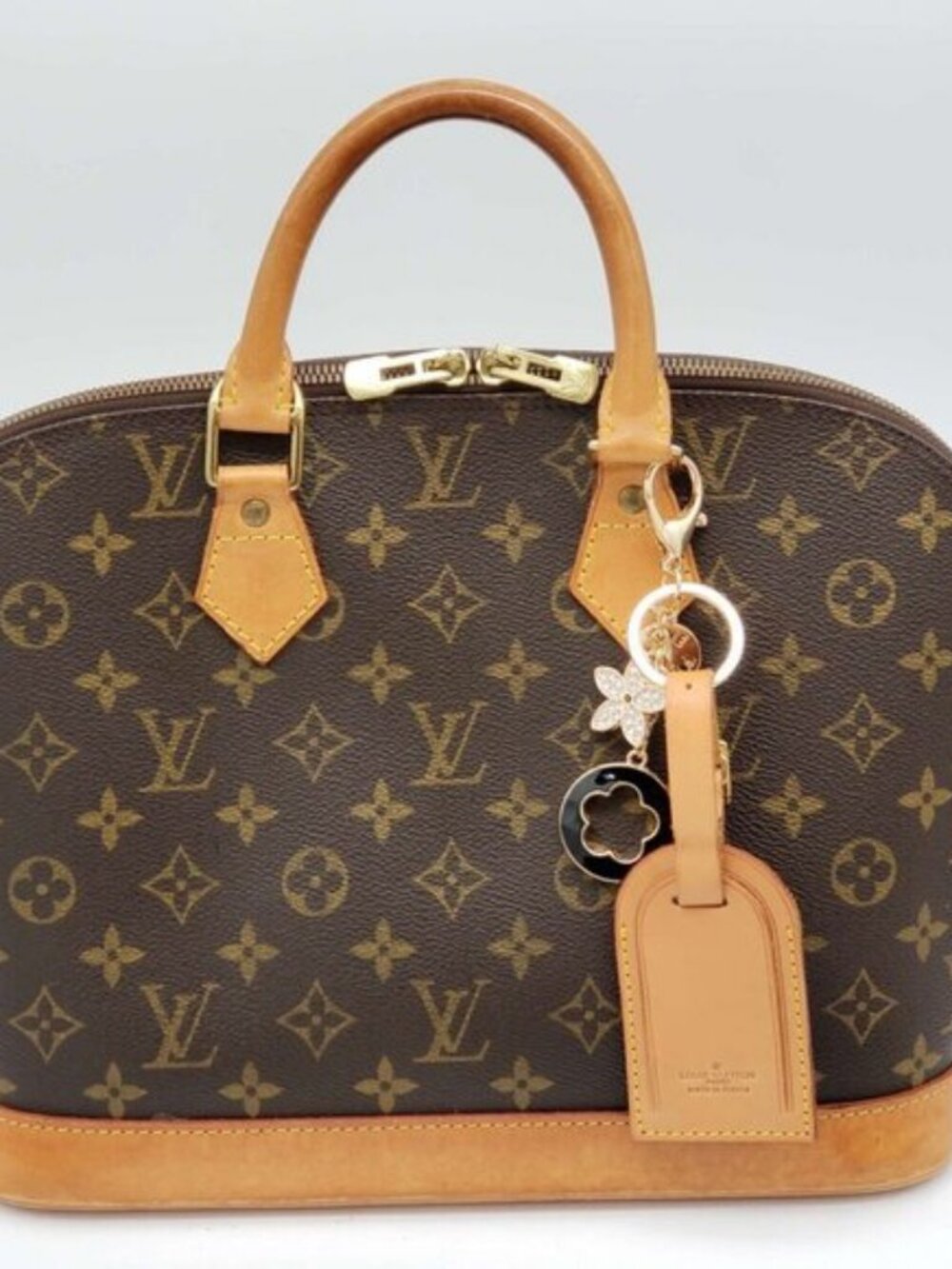 Authentic Louis Vuitton Luggage tag with Unbranded Keychain, Keycharm - Picture 2 of 8